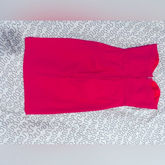 No name brand hot pink strapless big bow mini dress size XS - Picture 2 of 3